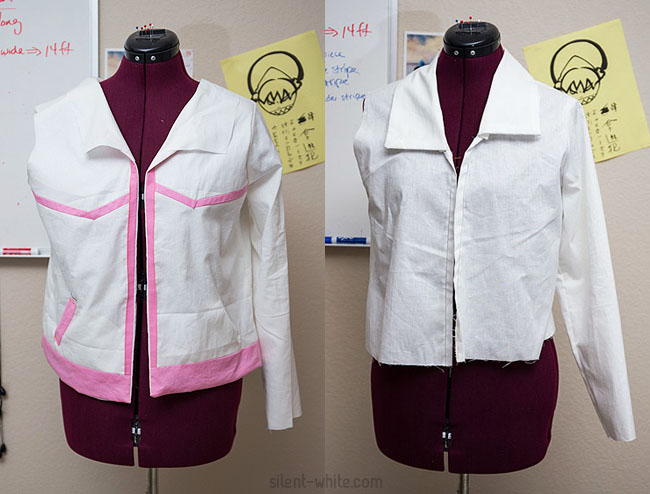 The second mock-up was just to test the collar and sleeve.