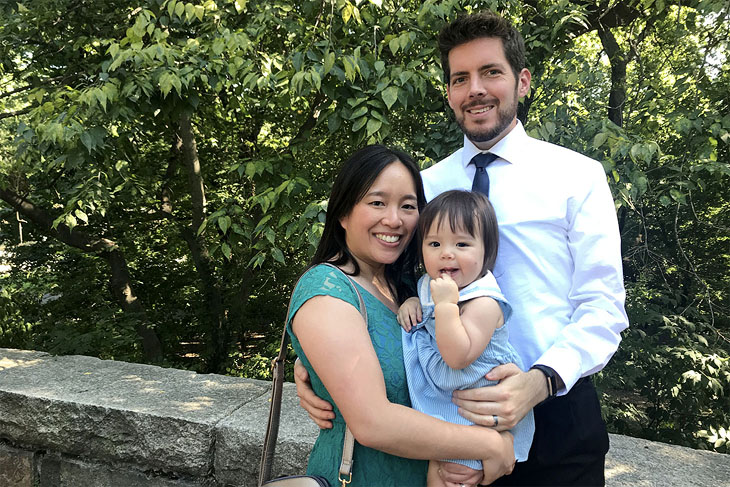 My husband, Tali, and I at the wedding ceremony